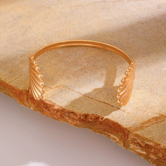Bracelet Ring Shell Alloy Electroplating Minimalist Style