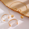 Bracelet Ring Shell Alloy Electroplating Minimalist Style