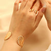 Bracelet Ring Shell Alloy Electroplating Minimalist Style
