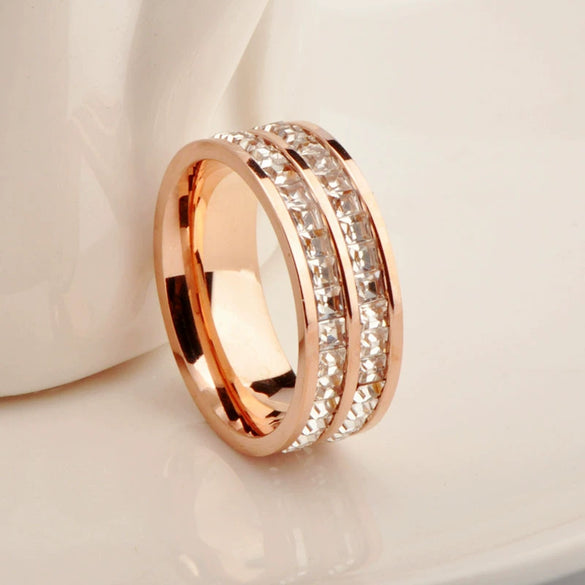 Bracelet Ring Titanium Steel Rhombus Electroplating Natural Style For Men And Women