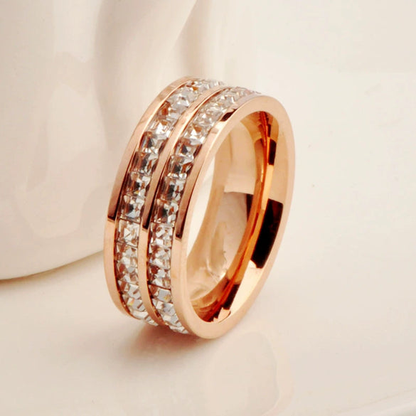 Bracelet Ring Titanium Steel Rhombus Electroplating Natural Style For Men And Women