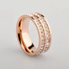 Bracelet Ring Titanium Steel Rhombus Electroplating Natural Style For Men And Women