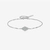 Bracelet S925 Sterling Silver Geometric Electroplated Platinum 18K Gold Light Luxury Style