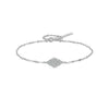 Bracelet S925 Sterling Silver Geometric Electroplated Platinum 18K Gold Light Luxury Style
