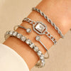 Bracelet Set Zinc Alloy Heart Geometric Animal Zodiac Diamond Women's Jewelry