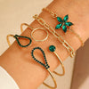 Bracelet Set Zinc Alloy Heart Geometric Animal Zodiac Diamond Women's Jewelry