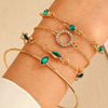 Bracelet Set Zinc Alloy Heart Geometric Animal Zodiac Diamond Women's Jewelry
