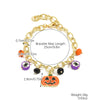 Bracelet Set Zinc Alloy Punk Festival Element Geometric Electroplating Orange Pumpkin Skull Pendant