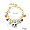 Bracelet Set Zinc Alloy Punk Festival Element Geometric Electroplating Orange Pumpkin Skull Pendant