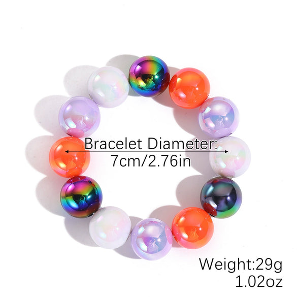 Bracelet Set Zinc Alloy Punk Festival Element Geometric Electroplating Orange Pumpkin Skull Pendant