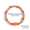 Bracelet Set Zinc Alloy Punk Festival Element Geometric Electroplating Orange Pumpkin Skull Pendant