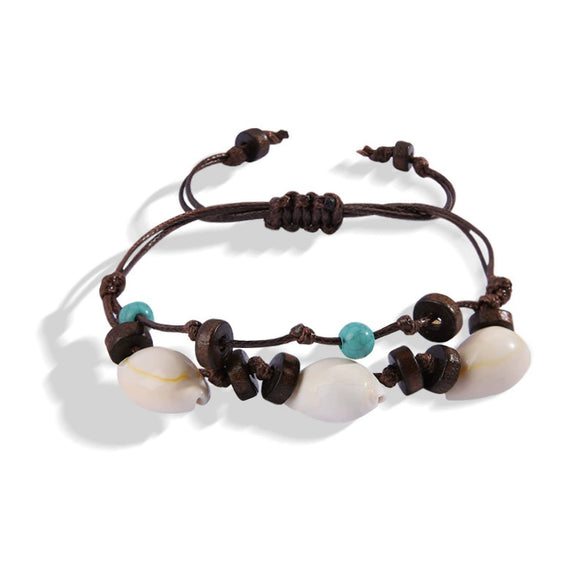 Bracelet Shell Imitation Pearl Gravel Handmade Beads Women's Natural Style