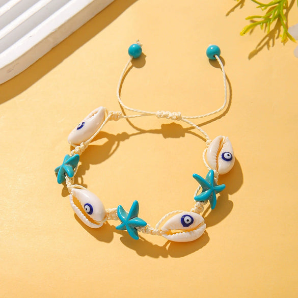 Bracelet Shell Imitation Pearl Gravel Handmade Beads Women's Natural Style