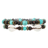 Bracelet Shell Wooden Beads Turquoise Beads Handmade Geometric Style Unisex