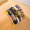 Bracelet Soft Pottery Love Flower English Letter Devil's Eye Star Design For Women