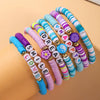 Bracelet Soft Pottery Love Flower English Letter Devil's Eye Star Design For Women