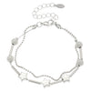 Bracelet Stainless Steel Alloy Unisex Electroplated Geometric Star Minimalist Style