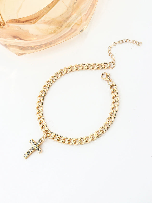 Bracelet Stainless Steel Alloy Unisex Electroplated Geometric Star Minimalist Style