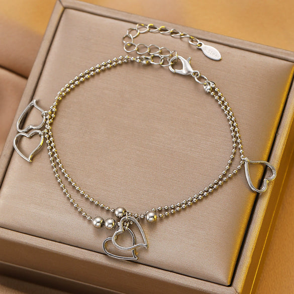 Bracelet Stainless Steel Alloy Unisex Electroplated Geometric Star Minimalist Style