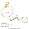 Bracelet Stainless Steel Electroplated Geometric Style For Women