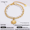 Bracelet Stainless Steel Electroplated 18K Gold Marine Style Heart Shape