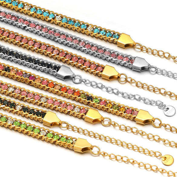 Bracelet Stainless Steel Electroplating Unisex