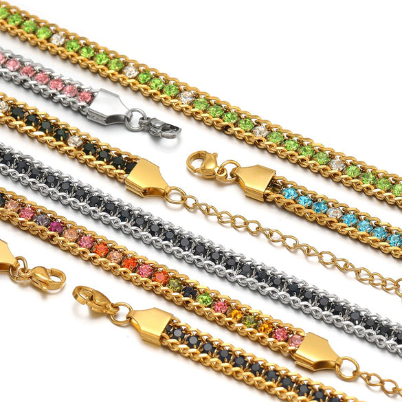 Bracelet Stainless Steel Electroplating Unisex