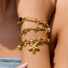 Bracelet Stainless Steel Geometric Animal Starfish Electroplated Women's Jewelry