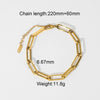 Bracelet Stainless Steel Geometric Electroplated For Women