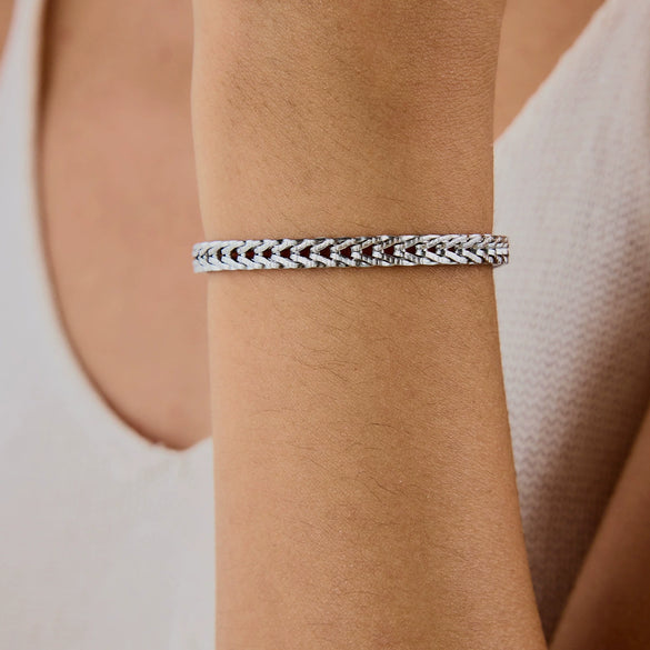 Bracelet Stainless Steel Geometric Electroplating Jewelry For Women Light Luxury Style