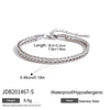 Bracelet Stainless Steel Geometric Electroplating Jewelry For Women Light Luxury Style