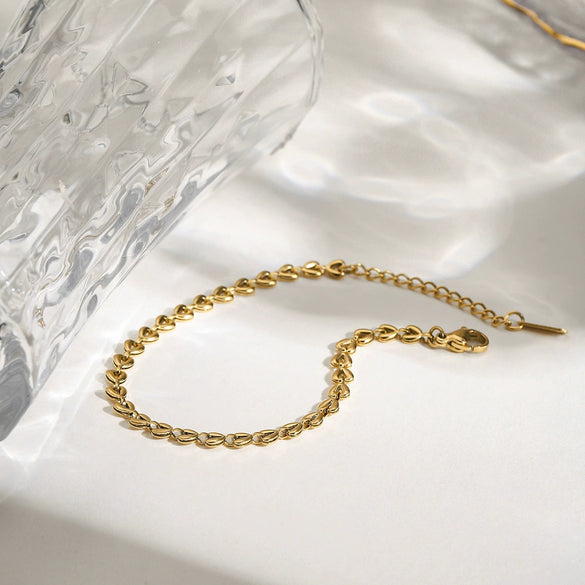 Bracelet Stainless Steel Geometric Electroplating