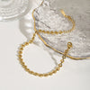 Bracelet Stainless Steel Geometric Electroplating