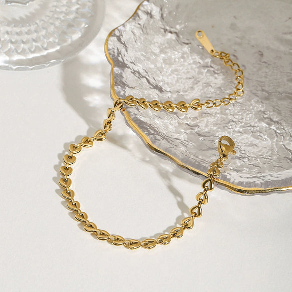 Bracelet Stainless Steel Geometric Electroplating