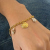 Bracelet Stainless Steel Geometric Electroplating