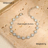Bracelet Stainless Steel Geometric Heart Shape Electroplating Retro Light Luxury Style Jewelry For Women