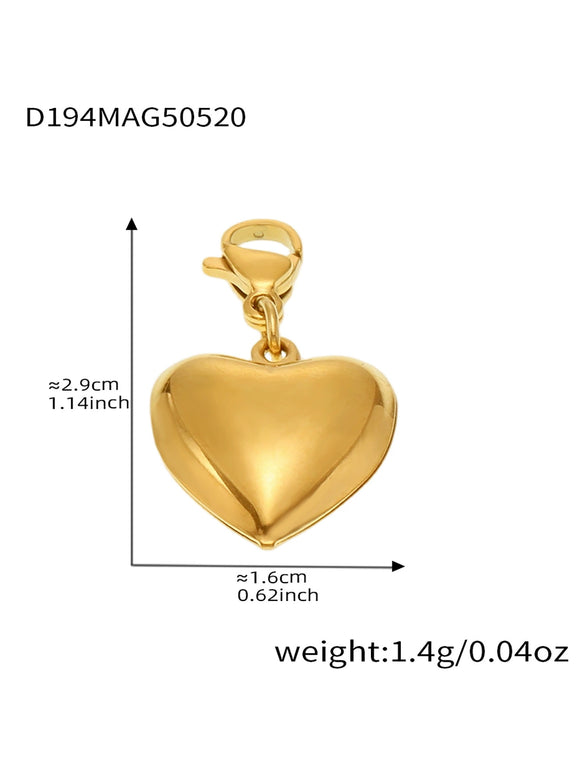 Bracelet 316L Stainless Steel Geometric Heartshaped Electroplating