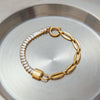 Bracelet Stainless Steel Geometric 18K Gold Plated Zircon Light Luxury Jewelry