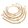 Bracelet Stainless Steel Geometric 18K Gold Plated Zircon Light Luxury Jewelry