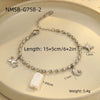 Bracelet Stainless Steel Geometric Pattern Electroplated Women's Fashion Marine Style Stacked