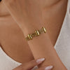 Bracelet Stainless Steel Geometric Style Electroplated