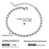 Bracelet Stainless Steel Geometric Woven Hollow Love Electroplated