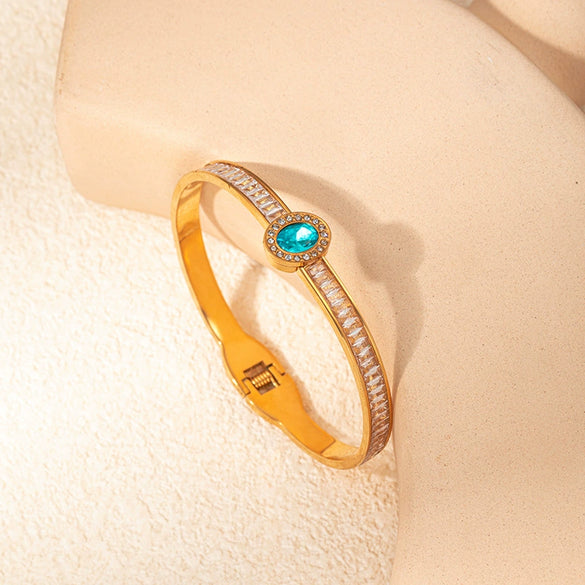 Bracelet Stainless Steel Gold Plated Geometric Fashion Jewelry