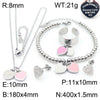 Bracelet Stainless Steel Heart Shaped 18K Gold Plated With Love Water Drops Bell Pattern