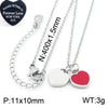 Bracelet Stainless Steel Heart Shaped 18K Gold Plated With Love Water Drops Bell Pattern