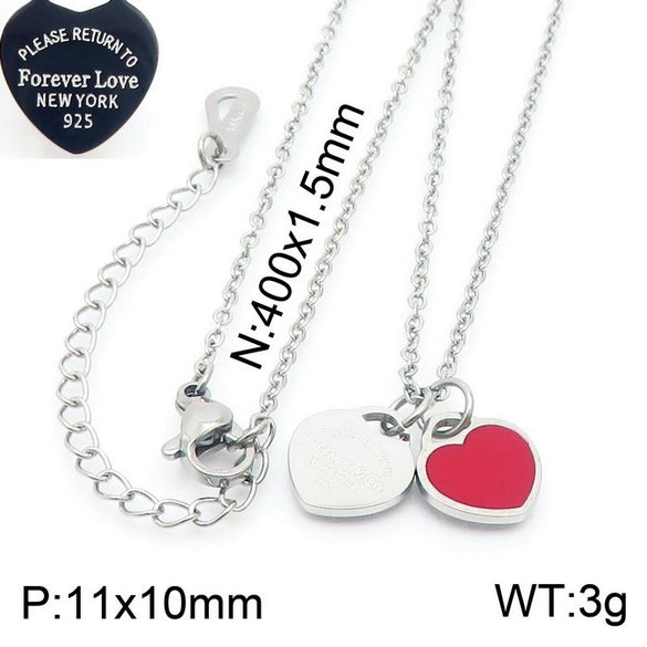 Bracelet Stainless Steel Heart Shaped 18K Gold Plated With Love Water Drops Bell Pattern