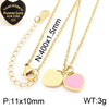 Bracelet Stainless Steel Heart Shaped 18K Gold Plated With Love Water Drops Bell Pattern