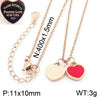 Bracelet Stainless Steel Heart Shaped 18K Gold Plated With Love Water Drops Bell Pattern