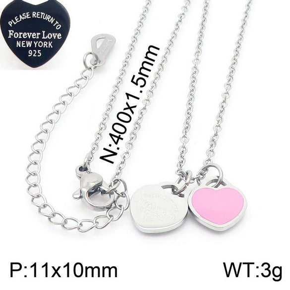 Bracelet Stainless Steel Heart Shaped 18K Gold Plated With Love Water Drops Bell Pattern