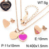 Bracelet Stainless Steel Heart Shaped 18K Gold Plated With Love Water Drops Bell Pattern